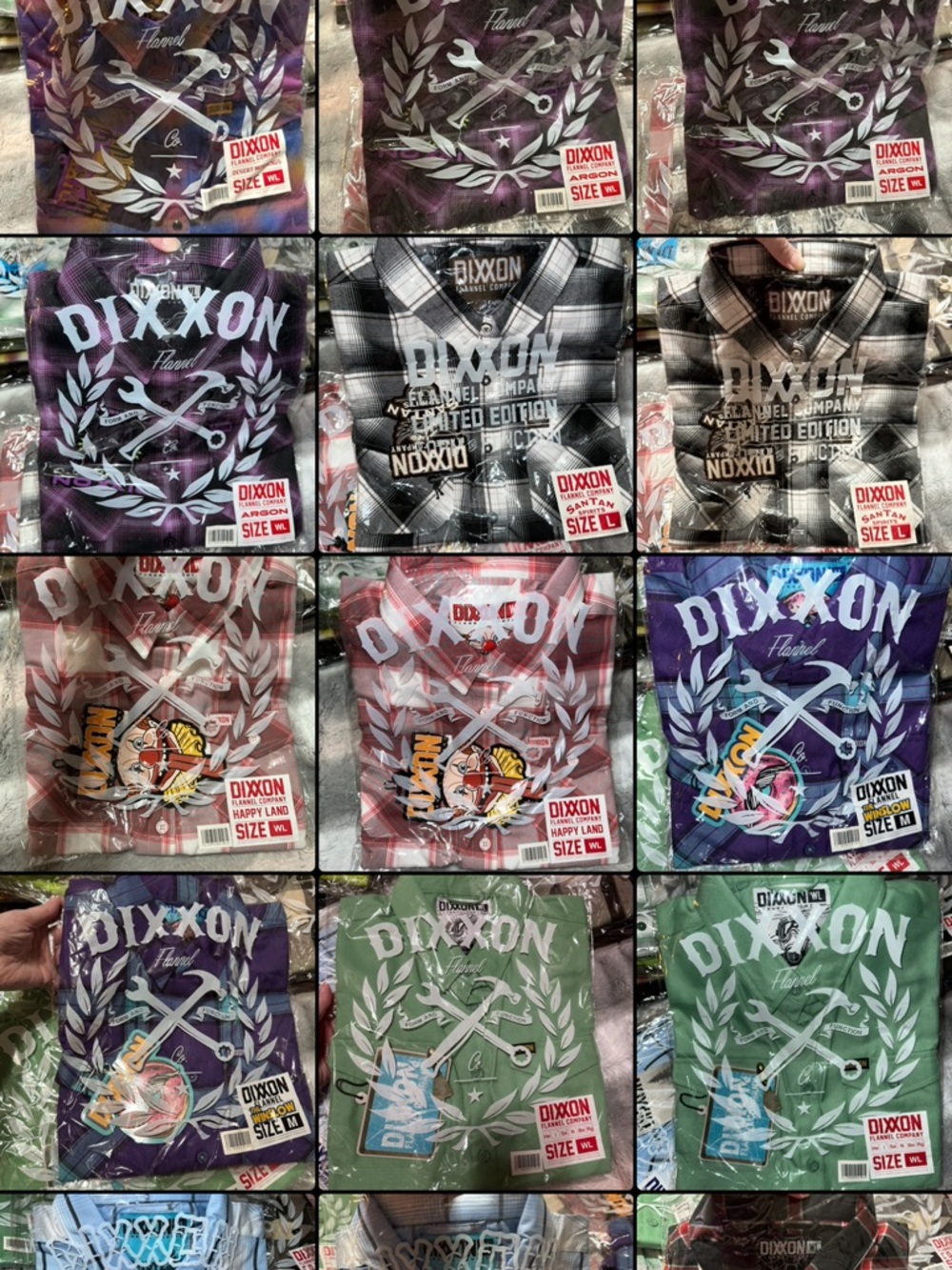 DIXXON Black Windowpane Flannel - Picture 10 of 15